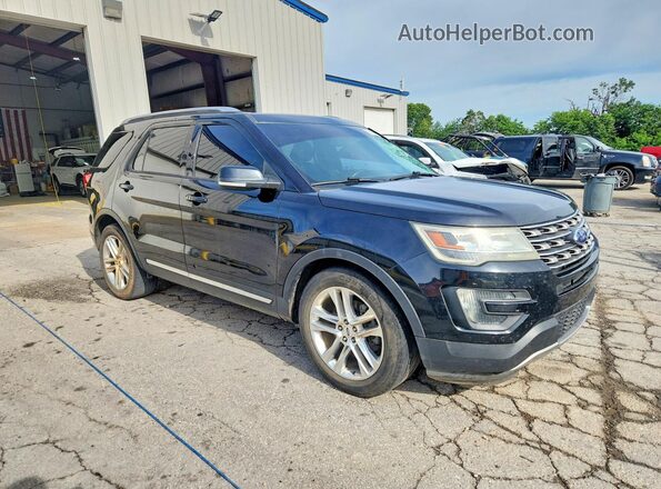 1FM5K7D87GGA13446 2016 FORD EXPLORER Black Передня права чверть