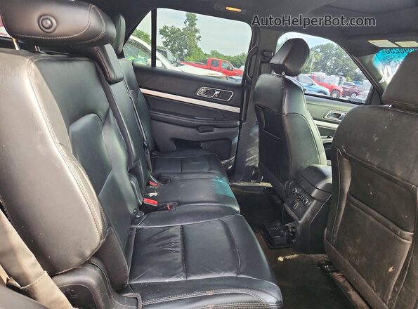 1FM5K7D87GGA13446 2016 FORD EXPLORER Black Вид задньої частини салону