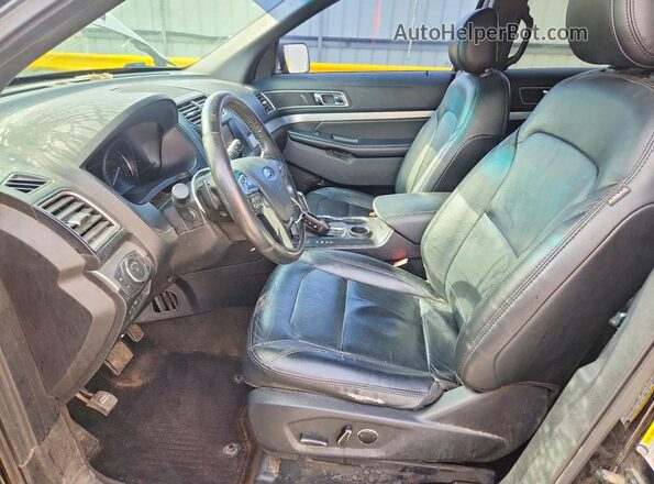 1FM5K7D87GGA13446 2016 FORD EXPLORER Black Вид салону спереду