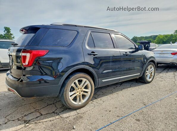 1FM5K7D87GGA13446 2016 FORD EXPLORER Black Задня права чверть