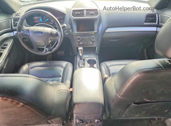 1FM5K7D87GGA13446 2016 FORD EXPLORER Black Вид панелі приладів