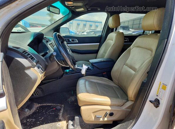 1FM5K7D87GGA85411 2016 FORD EXPLORER White წინა სალონის ხედი