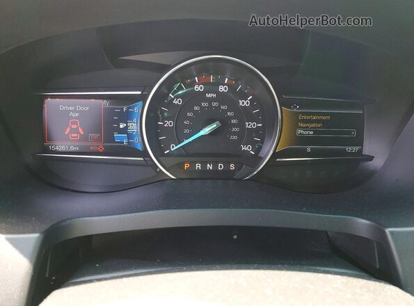 1FM5K7D87GGD02844 2016 FORD EXPEDITION White Instrument cluster view