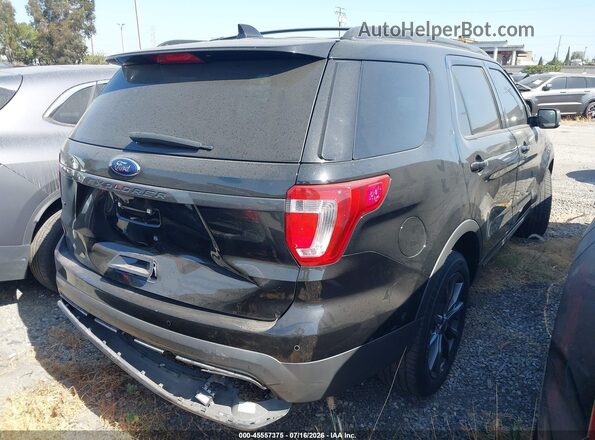 1FM5K7D87HGC76991 2017 FORD EXPLORER Black Rear right