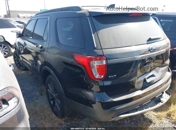1FM5K7D87HGC76991 2017 FORD EXPLORER Black Rear left