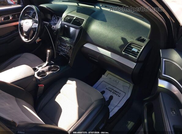 1FM5K7D87HGC76991 2017 FORD EXPLORER Black Front interior view