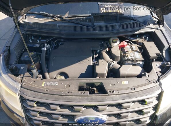 1FM5K7D87HGC76991 2017 FORD EXPLORER Black Rear view