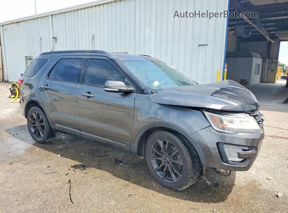 1FM5K7D87HGD62608 2017 FORD EXPLORER Gray Передня права чверть