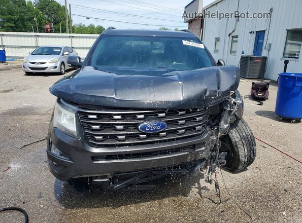1FM5K7D87HGD62608 2017 FORD EXPLORER Gray Вид спереду