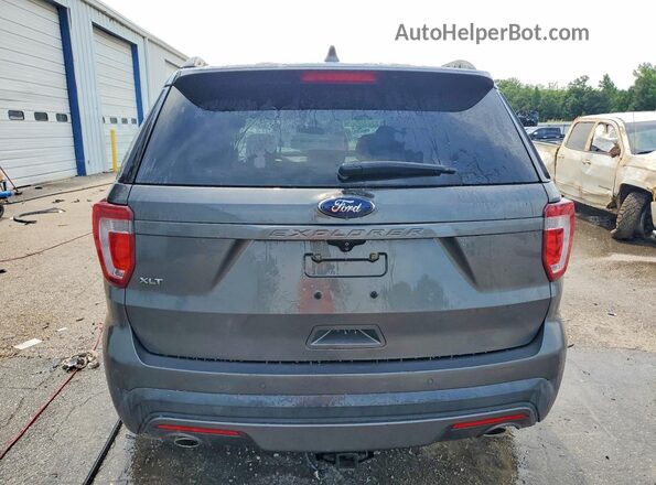 1FM5K7D87HGD62608 2017 FORD EXPLORER Gray Вид ззаду
