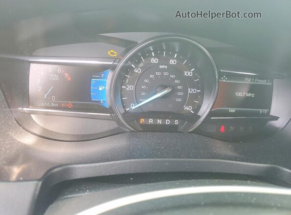 1FM5K7D87HGD63645 2017 FORD EXPLORER Beige Вид щитка приладів