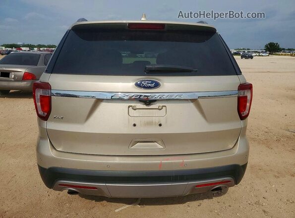 1FM5K7D87HGD63645 2017 FORD EXPLORER Beige Вид ззаду