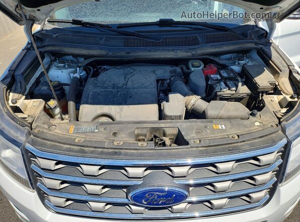 1FM5K7D87HGD64536 2017 FORD EXPLORER White Widok komory silnika
