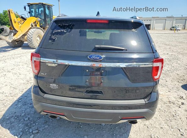 1FM5K7D87JGA34059 2018 FORD EXPLORER Black უკანა ხედი