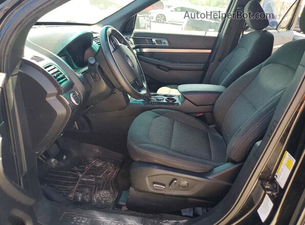 1FM5K7D87JGA34059 2018 FORD EXPLORER Black წინა სალონის ხედი