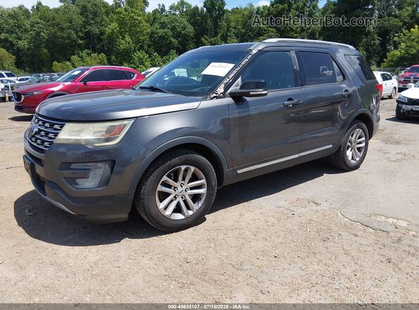 1FM5K7D88GGD21614 2016 FORD EXPLORER Серый Передняя левая четверть