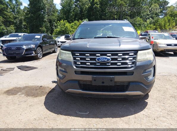 1FM5K7D88GGD21614 2016 FORD EXPLORER Серый Вид задней части салона