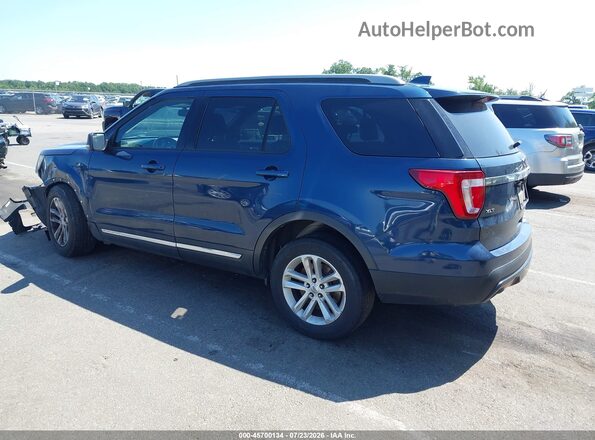 1FM5K7D88HGC56202 2017 FORD EXPLORER Dark Blue Задняя левая четверть