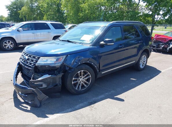 1FM5K7D88HGC56202 2017 FORD EXPLORER Dark Blue Передняя левая четверть