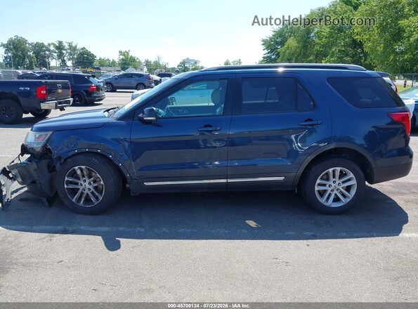 1FM5K7D88HGC56202 2017 FORD EXPLORER Dark Blue Панорамный вид салона 360°