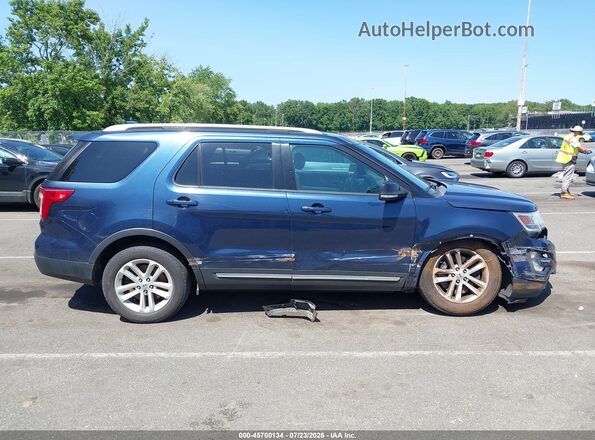 1FM5K7D88HGC56202 2017 FORD EXPLORER Dark Blue Вид задней части салона