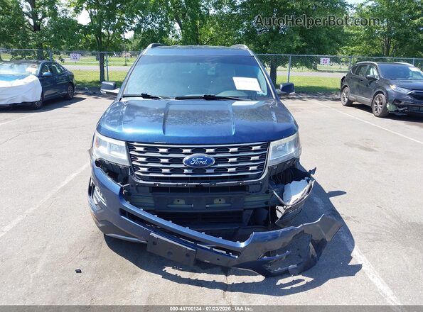 1FM5K7D88HGC56202 2017 FORD EXPLORER Dark Blue Вид щитка приборов