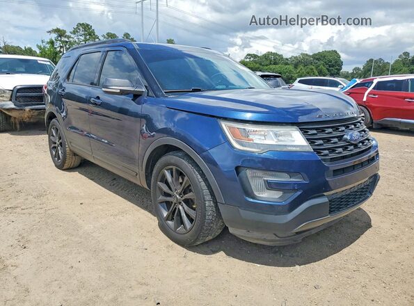 1FM5K7D88HGD52444 2017 FORD EXPLORER Blue Front right