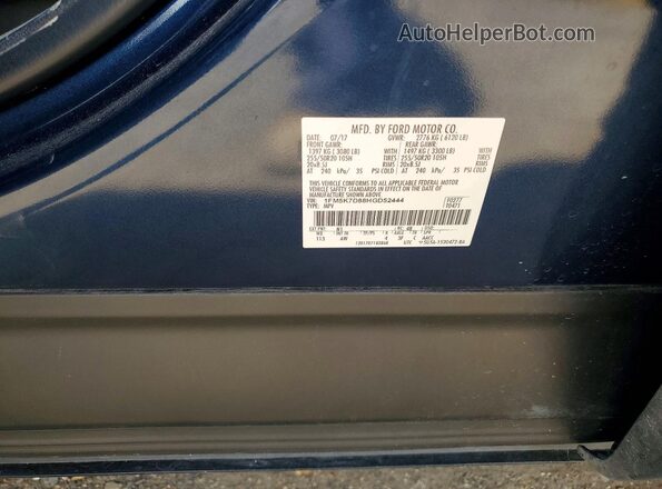 1FM5K7D88HGD52444 2017 FORD EXPLORER Blue Engine compartment view