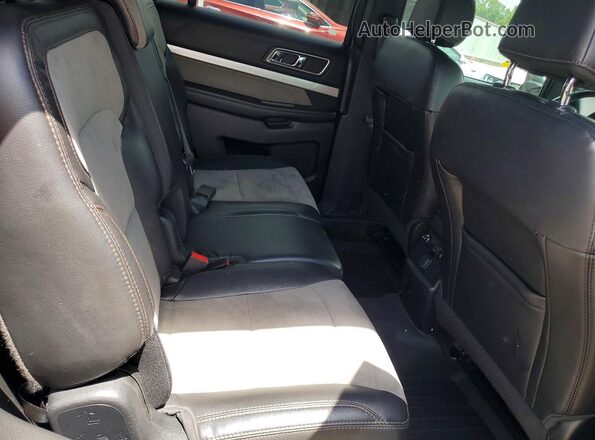 1FM5K7D88HGD52444 2017 FORD EXPLORER Blue Rear seats view