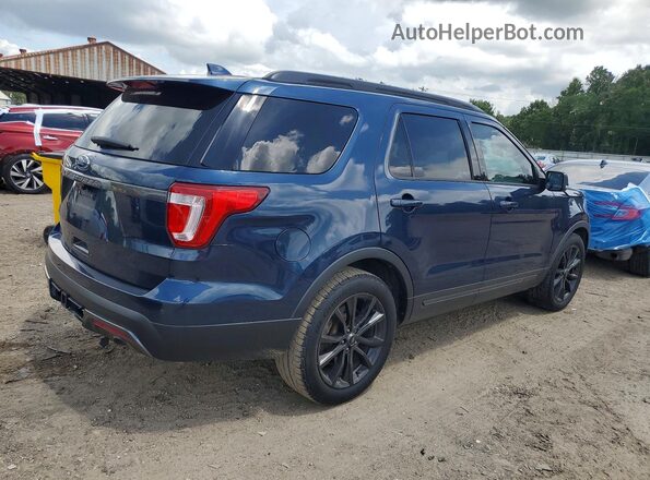 1FM5K7D88HGD52444 2017 FORD EXPLORER Blue Rear right