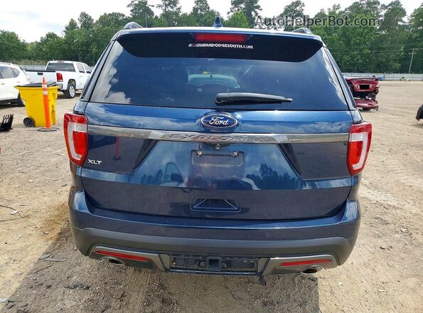 1FM5K7D88HGD52444 2017 FORD EXPLORER Blue Rear view