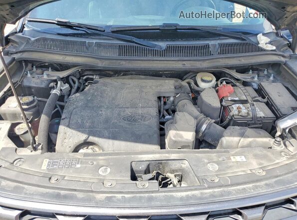 1FM5K7D88HGD52444 2017 FORD EXPLORER Blue Rear interior view