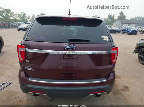 1FM5K7D88JGC32519 2018 FORD EXPLORER Maroon 