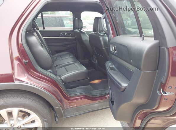 1FM5K7D88JGC32519 2018 FORD EXPLORER Maroon VIN sticker view