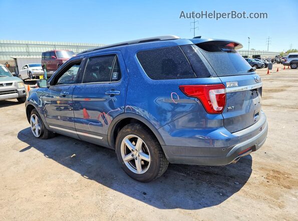 1FM5K7D88JGC48798 2018 FORD EXPLORER Blue Հետևի ձախ