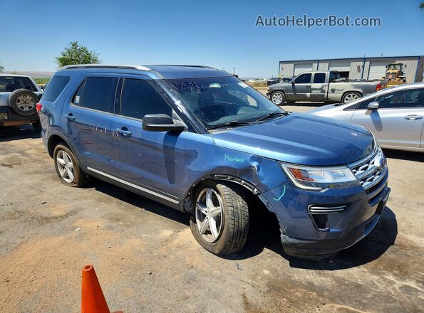 1FM5K7D88JGC48798 2018 FORD EXPLORER Blue Առջևի աջ