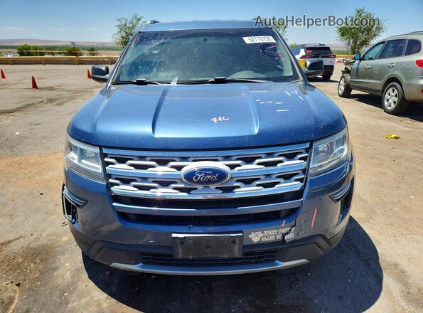 1FM5K7D88JGC48798 2018 FORD EXPLORER Blue Դիմացի տեսք