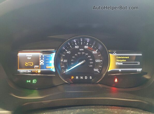 1FM5K7D88JGC69134 2018 FORD EXPLORER Угольный Вид щитка приборов