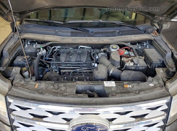 1FM5K7D88JGC69134 2018 FORD EXPLORER Угольный Вид подкапотного пространства