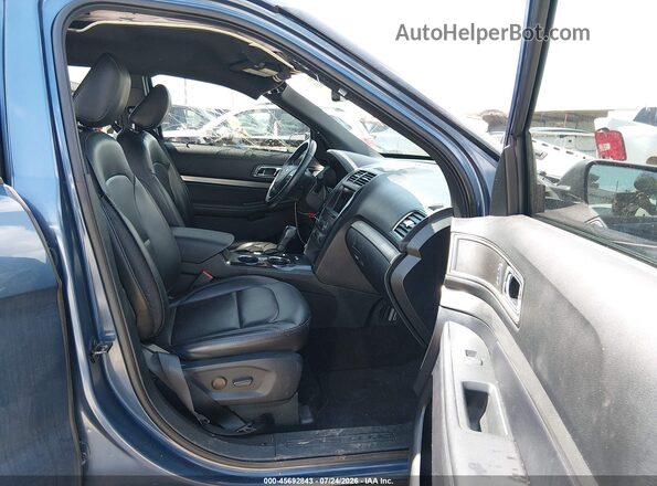 1FM5K7D88KGA07888 2019 FORD EXPLORER Blue Front interior view