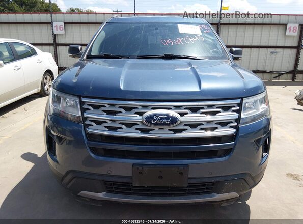 1FM5K7D88KGA07888 2019 FORD EXPLORER Blue Rear interior view