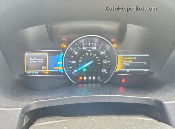 1FM5K7D89GGA97284 2016 FORD EXPLORER Silver Instrument cluster view