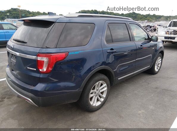 1FM5K7D89GGC04334 2016 FORD EXPLORER Синий Задняя правая четверть