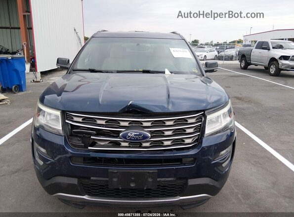 1FM5K7D89GGC04334 2016 FORD EXPLORER Синий Вид спереди