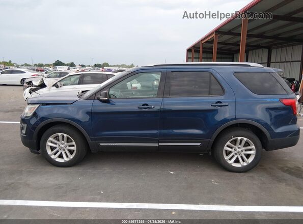 1FM5K7D89GGC04334 2016 FORD EXPLORER Синий Панорамный вид салона 360°
