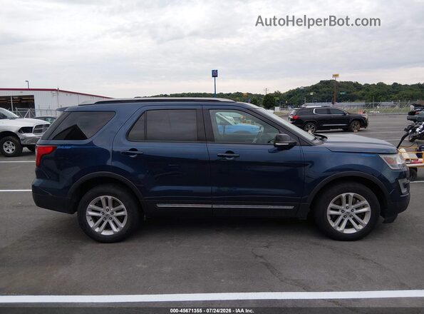1FM5K7D89GGC04334 2016 FORD EXPLORER Синий Вид задней части салона