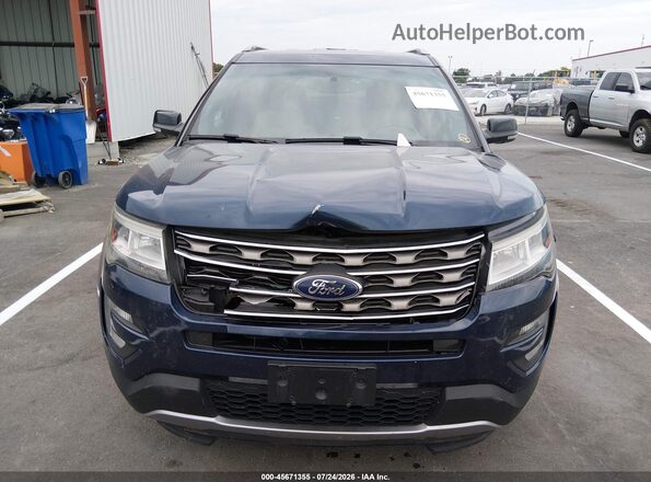 1FM5K7D89GGC04334 2016 FORD EXPLORER Синий Вид щитка приборов