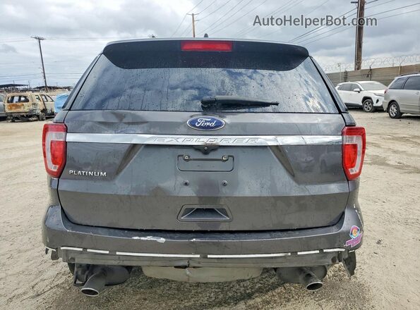 1FM5K7D89GGD13876 2016 FORD EXPLORER Gray უკანა ხედი