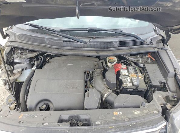 1FM5K7D89GGD13876 2016 FORD EXPLORER Gray ძრავის განყოფილების ხედი