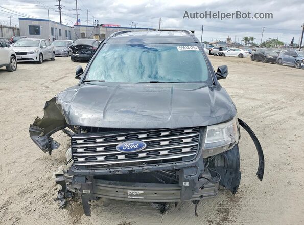 1FM5K7D89GGD13876 2016 FORD EXPLORER Gray წინა ხედი